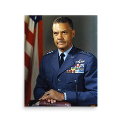 Benjamin O Davis Jr poster on a plain backdrop in size 16"x20".