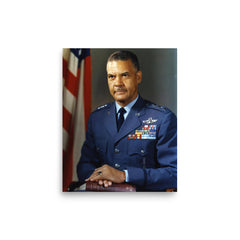 Benjamin O Davis Jr poster on a plain backdrop in size 8"x10".