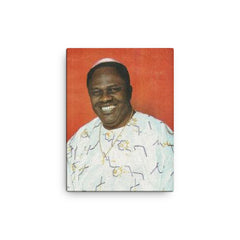 Benson Idahosa canvas print on a plain backdrop in size 12"x16".