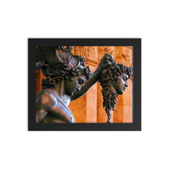 Benvenuto Cellini, 1554 framed print on a plain backdrop in size 8"x10".