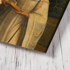 Bernard of Clairvaux metal print mockup