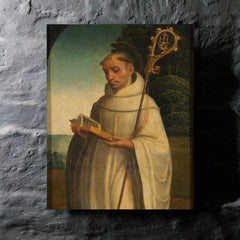Bernard of Clairvaux metal print mockup