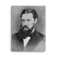 Bernardino Caballero canvas print on a plain backdrop in size 18"x24".