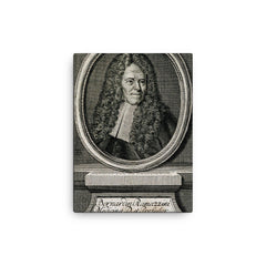 Bernardino Ramazzini canvas print on a plain backdrop in size 12"x16".