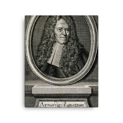 Bernardino Ramazzini canvas print on a plain backdrop in size 16"x20".