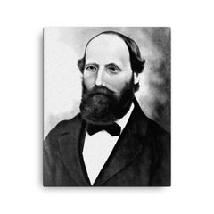 Bernhard Riemann canvas print on a plain backdrop in size 16"x20".