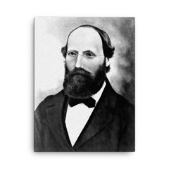 Bernhard Riemann canvas print on a plain backdrop in size 18"x24".