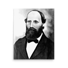Bernhard Riemann poster on a plain backdrop in size 16"x20".