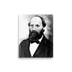 Bernhard Riemann poster on a plain backdrop in size 8"x10".