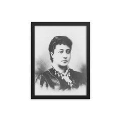 Bernice Pauahi Bishop framed print on a plain backdrop in size 12"x16".