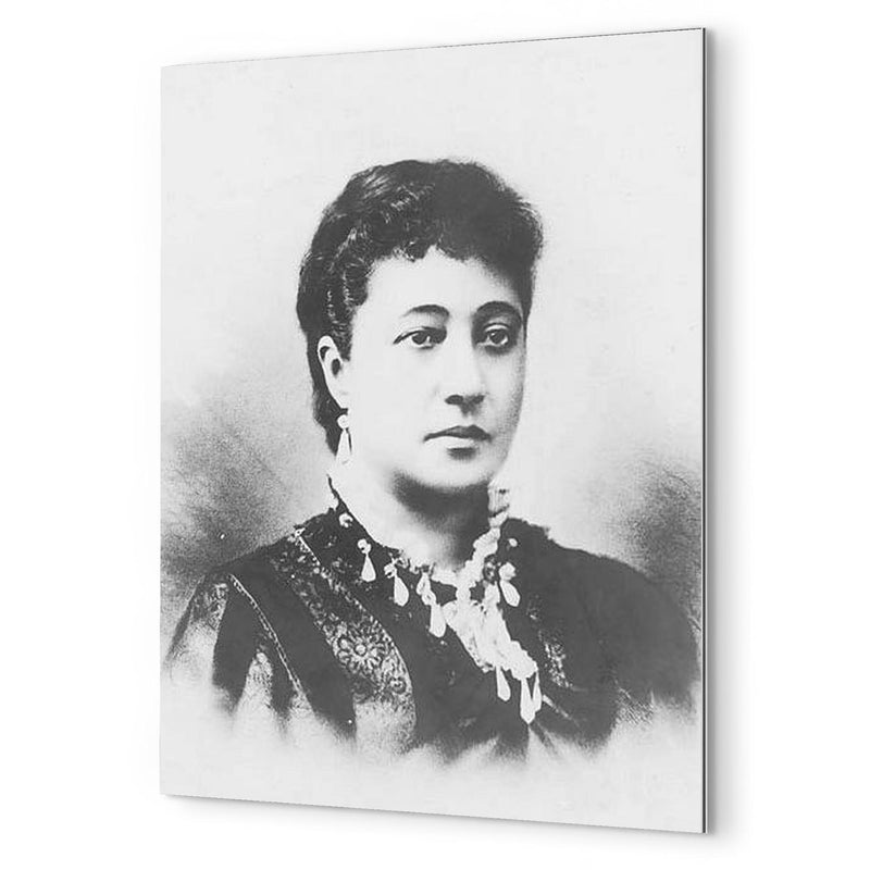 Bernice Pauahi Bishop metal print mockup