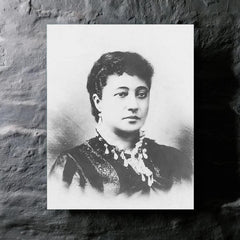 Bernice Pauahi Bishop metal print mockup