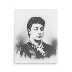 Bernice Pauahi Bishop poster on a plain backdrop in size 16"x20".