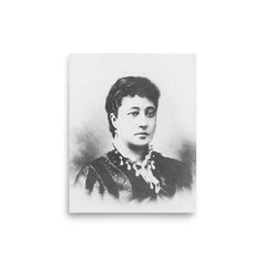 Bernice Pauahi Bishop poster on a plain backdrop in size 8"x10".