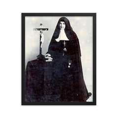 Bertilda Samper Acosta framed print on a plain backdrop in size 16"x20".