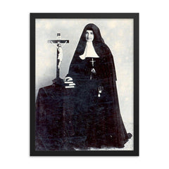 Bertilda Samper Acosta framed print on a plain backdrop in size 18"x24".