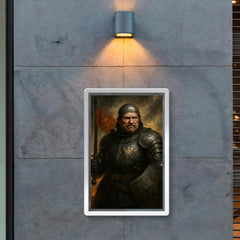 Bertrand du Guesclin in battered black armor poster 2