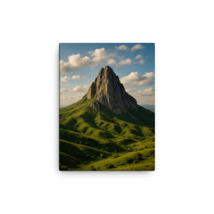 Besh Barmag Mountain Azerbaijan canvas print on a plain backdrop in size 12"x16".
