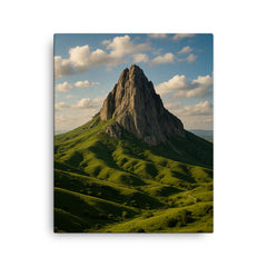 Besh Barmag Mountain Azerbaijan canvas print on a plain backdrop in size 16"x20".
