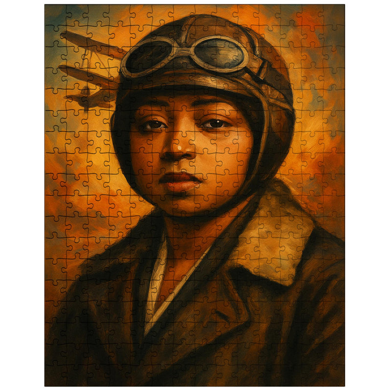 Bessie Coleman portrait jigsaw puzzle