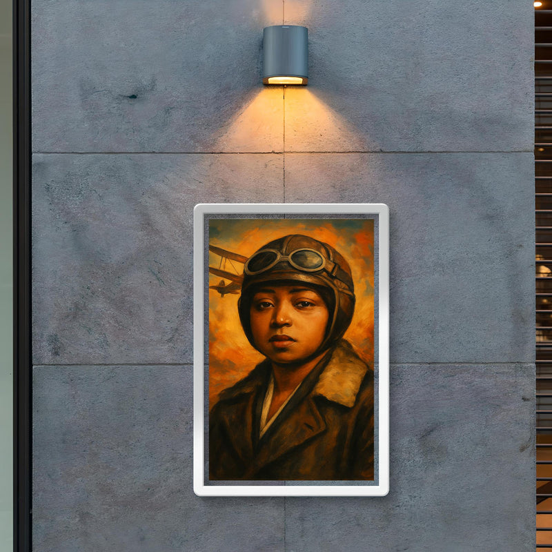 Bessie Coleman portrait poster 2