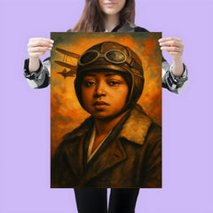 Bessie Coleman portrait poster 3
