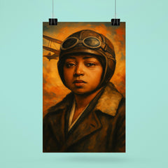 Bessie Coleman portrait poster 6