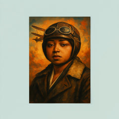Bessie Coleman portrait poster 8