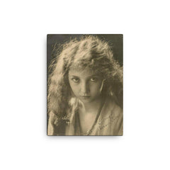 Bessie Love canvas print on a plain backdrop in size 12"x16".