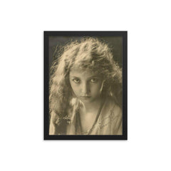 Bessie Love framed print on a plain backdrop in size 12"x16".