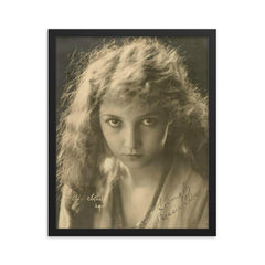 Bessie Love framed print on a plain backdrop in size 16"x20".