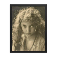 Bessie Love framed print on a plain backdrop in size 18"x24".