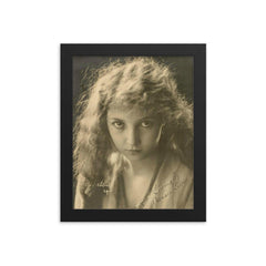 Bessie Love framed print on a plain backdrop in size 8"x10".