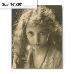Bessie Love metal print on a plain backdrop in size 16"x20".