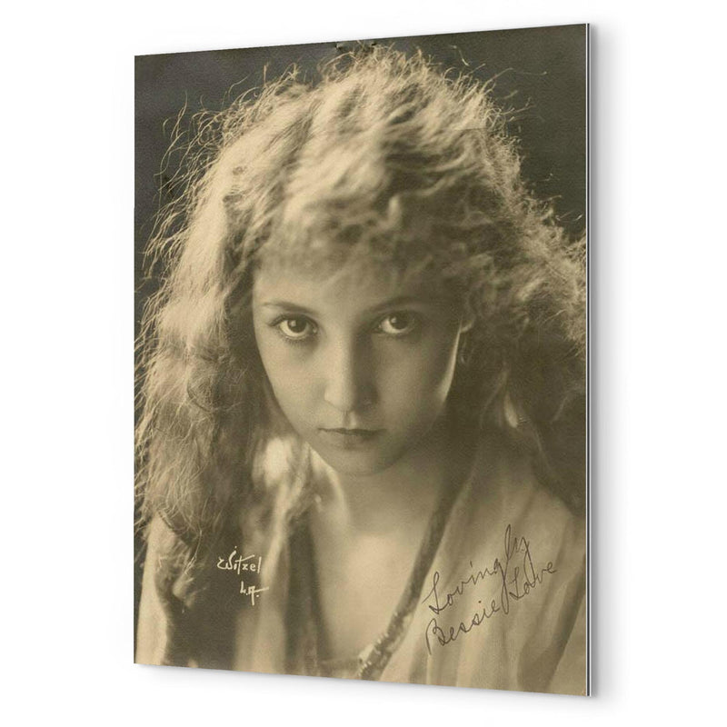 Bessie Love metal print mockup