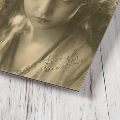 Bessie Love metal print mockup