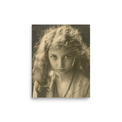 Bessie Love poster on a plain backdrop in size 8"x10".