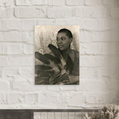 Bessie Smith metal print mockup