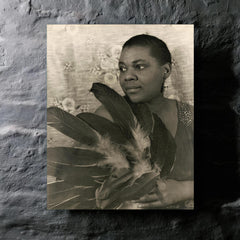 Bessie Smith metal print mockup