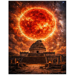 Betelgeuse red supergiant over ancient observatory jigsaw puzzle
