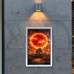 Betelgeuse red supergiant over ancient observatory poster 2