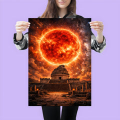 Betelgeuse red supergiant over ancient observatory poster 3