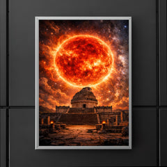Betelgeuse red supergiant over ancient observatory poster 5
