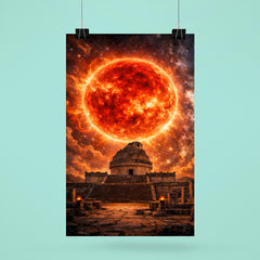 Betelgeuse red supergiant over ancient observatory poster 6