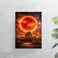 Betelgeuse red supergiant over ancient observatory poster 7