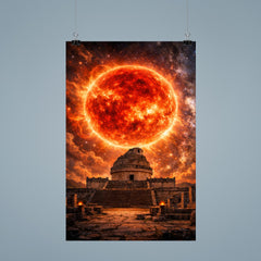 Betelgeuse red supergiant over ancient observatory poster 9