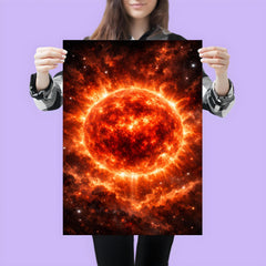 Betelgeuse swelling before supernova red enormity poster 3