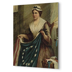 Betsy Ross metal print mockup