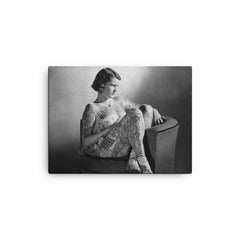 Betty Broadbent canvas print on a plain backdrop in size 12"x16".