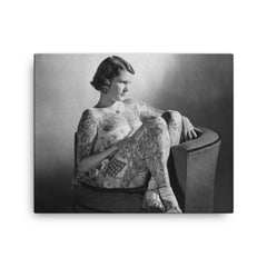 Betty Broadbent canvas print on a plain backdrop in size 16"x20".